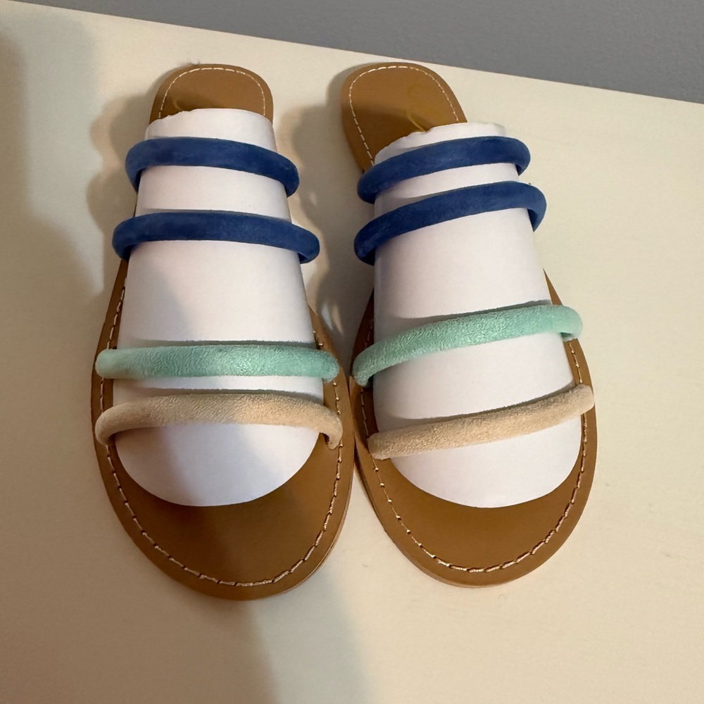 Women’s Multi-Color Strappy Slide Sandals